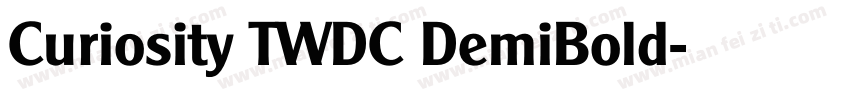 Curiosity TWDC DemiBold字体转换